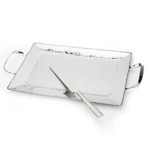 ถาดเสิร์ฟโลหะโบราณสีเงินสำหรับตกแต่งบ้านของโรงแรมบาร์เครื่องครัวทำจากอินเดียขายส่ง2025 - Product Image 1