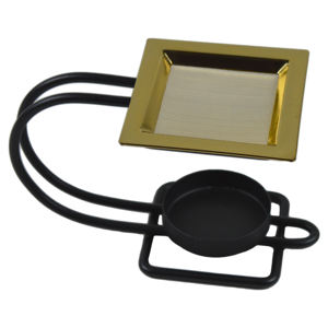 Brûleur d'encens à double couleur de conception moderne avec une finition de qualité supérieure, porte-encens en métal multiple, décoration de la maison - Product Image 3