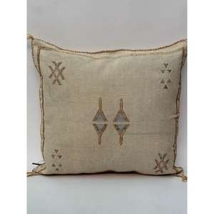 Funda de Almohada Marroquí Hecha a Mano, Funda de Cojín Tradicional Bereber, Cojín Decorativo Boho para Sofá, Almohada Decorativa de Algodón para el Hogar - Product Image 1