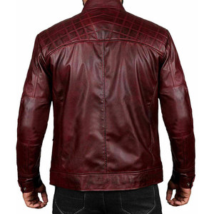 OEM Custom <b>Men's</b> Casual <b>Leather</b> <b>Jacket</b> Wool Coated Motorbike <b>Jacket</b> with Custom Embroidery <b>Men</b> and Women's Customizable Design - Product Image 5