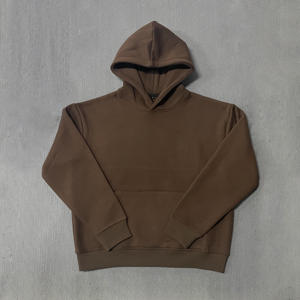 Survêtement d'hiver personnalisé pour homme, coupe classique, 400 g/m², 100 % coton, lourd, uni, avec option d'impression - Product Image 2