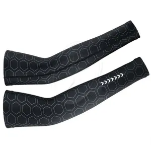 Summer Running UV Protection Hand Cover Cuffs Men Women Ice Cooling Sports Arm Sleeves Compression Basketball Cycling Arm Warmer