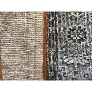 Tapis de 2,1 x 3,3 pieds, tapis turc vintage, tapis uni marron orange - Product Image 5