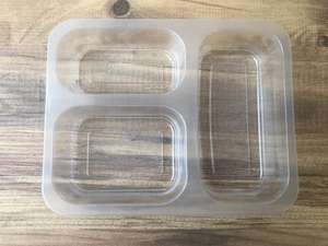 ที่มีคุณภาพสูงขายร้อนที่แข็งแกร่งทิ้ง3แบ่งฟิล์ม-Coverable PP กล่องบรรจุภัณฑ์พลาสติกสดและแช่แข็งอาหารปิดผนึกถาด - Product Image 4