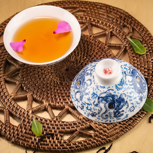 Juego de Tazas de Café de Porcelana Azul y Blanca Tradicional China, 5 Piezas con Diseño de Logotipo, Apto para Lavavajillas y Microondas, Juego de Regalo Empresarial - Product Image 4