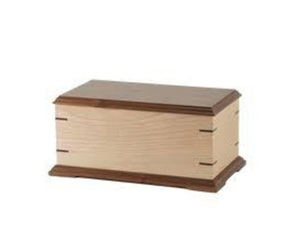 Vente en gros d'urnes funéraires en bois faites à la main de style américain urnes funéraires décoratives modernes pour hommes et femmes - Product Image 1