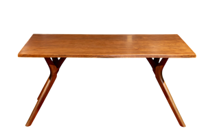 Ensemble de salle à manger moderne en bois de frêne avec chaise Pierre Siège rembourré en cuir de noyer et dossier en rotin pour la maison et la villa - Product Image 4