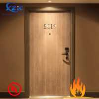 Porte coupe-feu en bois SCW, homologuée UL 90 minutes, résistante au feu