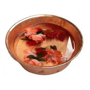 ชามสปาโลหะทองแดงขัดเล็บเท้าสไตล์ทันสมัยทนทานปรับแต่งสีและขนาดได้40ซม. - Product Image 2