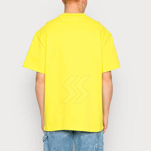 Service OEM respirant vente en gros 100% coton coupe ample imprimé Boxy T-Shirt pour hommes personnalisé couleur unie Boxy T-Shirts - Product Image 3