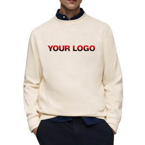 Sweat-shirt pour homme surdimensionné personnalisé Hip Hop Streetwear à col ras du cou Sweats à capuche pour homme Vêtements décontractés Basics Sweat-shirt pour homme en coton respirant - Product Image 1