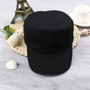 Casquette de style uniforme de haute qualité avec tissu de laine à bord structuré Logo personnalisé chapeau de robe classique à coupe réglable pour hommes - Product Image 4