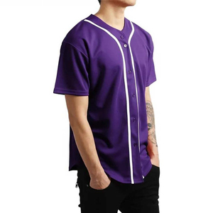 Maillot de baseball personnalisé respirant 100% polyester avec votre logo imprimé, nom de l'équipe, numéro, blanc, rayures noires, personnalisé ODM - Product Image 3