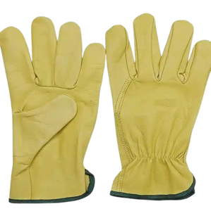 ถุงมือขับรถหนังสำหรับผู้ชายถุงมือหนังใส่ทำงานโลโก้ได้ตามต้องการ - Product Image 5