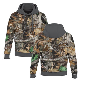 La mejor caza Camo Winter Hoodie Custom Streetwear Digital Impreso Camuflaje Fleece Transpirable Unisex - Product Image 3
