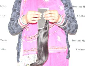 วิกผมมนุษย์ทำจากผมธรรมชาติแบบไม่ผ่านกระบวนการผมคนทำหนังกำพร้าแบบปิดตรงแบบอินเดีย - Product Image 2