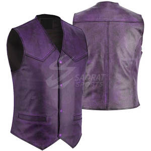Gilet en cuir de conception sur mesure à la mode gilet en cuir respirant à prix de gros fabriqué au Pakistan - Product Image 3