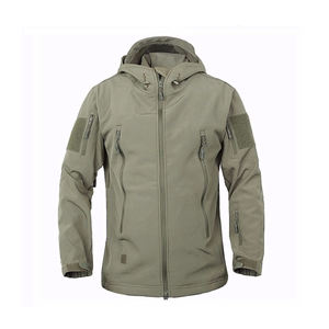 Veste d'extérieur anti-couleurs coupe-vent et imperméable à l'eau avec couleurs contrastées et fermeture à glissière pour l'alpinisme - Product Image 5