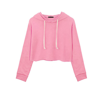 Haut de yoga noir pour femme, coupe courte, à manches longues, col drapé, couleur unie, coupe ample - Product Image 4