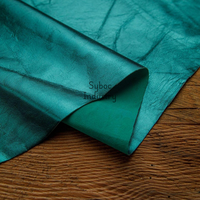 Cuir de vachette métallique de qualité supérieure finition chromée brillante matériau en cuir de vache véritable pour sac de rembourrage faisant des accessoires de mode