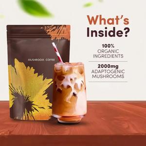 Factory Wholesale Sugar-Free Mushroom Instant <b>Coffee</b> in Powder Form Bitter Taste Bulk Packaging - Product Image 2