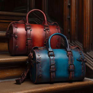 Fashion Wear Leather Barrel Bags Adult Sling Body-Cross Sling Leather Barrel Bag Unisex Streetwear PU Leather Barrel Bags - Product Image 1