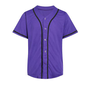 Camiseta de béisbol personalizada de manga larga con cuello redondo estilo en blanco 100%-Venta al por mayor Camiseta de béisbol con número de equipo de tamaño adulto - Product Image 4