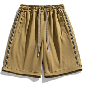 Top qualité été deux pièces hommes ensemble court 100% coton hommes Baggy ensembles courts hommes haut et short ensemble - Product Image 5