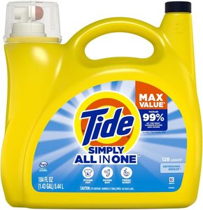 Tide Simply Detergente Líquido para Ropa, Brisa Refrescante, 184 Oz, 128 Cargas - Product Image 1