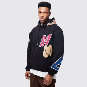 Sweat-shirt à capuche personnalisé en molleton de coton/fibre de bambou écologique imprimé pour homme – Vente en gros - Product Image 1