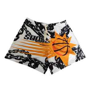 Shorts en maille double couche de qualité supérieure pour hommes, design complet 2026, idéal pour l'été - Product Image 1