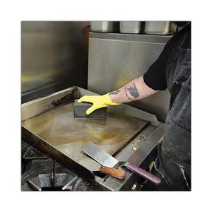 Boardwalk GB12PC Noir 8 pouces X 4 In. Brique de cuisson en plastique pour barbecue extérieur avec accessoire antiadhésif 12/carton - Product Image 6