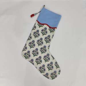 Venta al por mayor hecho a mano Vintage algodón media lujo indio Santa Claus forma Navidad calcetín, venta al por mayor medias indias comprar - Product Image 4