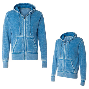 Acid Washed Winter Hoodie Distressed Pullover Oversized Vintage Streetwear Customizable Polyester/Cotton Heavyweight <b>Fabric</b> - Product Image 5