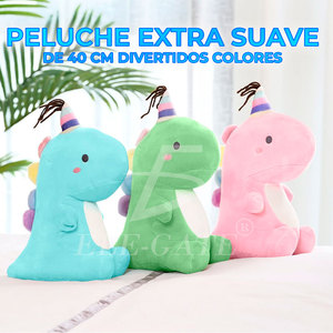 Peluche Dinosauro Super Morbido da 40 cm per Compleanno, Stile Kawaii in Cotone Organico e Poliestere, Antistress con Imbottitura in Cotone PP - Product Image 4