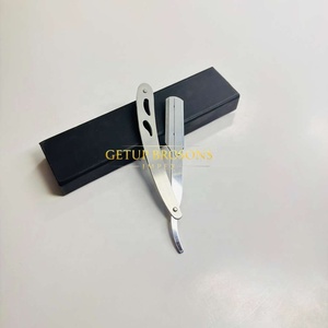 Single Blade Stainless Steel Men's Wet Shaving Professional Safety <b>Razor</b> Silver Color Spine Customizable Private Label Body Face - Product Image 5