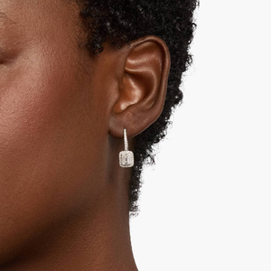 Classique élégant 10K or laboratoire cultivé coupe diamant balancent boucles d'oreilles design suspendu élégant pour les mariages fêtes cadeau parfait - Product Image 4