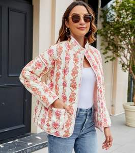 Chaqueta Corta Acolchada de Invierno de Manga Larga, Gruesa, con Cierre, Diseño de Abrigo Acolchado, Transpirable, Impermeable, Reversible - Product Image 6