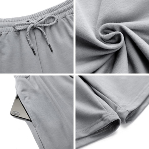 กางเกงกีฬาขาสั้นลำลองสำหรับผู้หญิงเอวยางยืดออกกำลังกายขนาดพิเศษพร้อมกระเป๋าแต่งลายโลโก้ได้ตามต้องการ - Product Image 5