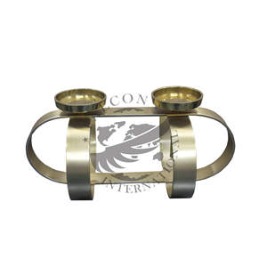 Candelabro de Navidad de Lujo de Acero Inoxidable Chapado en Latón, Portavelas, Hecho a Mano, Duradero, Decoración del Hogar - Product Image 6