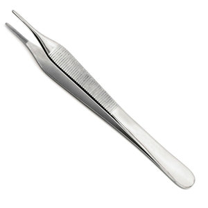Pinzas Quirúrgicas Adson para Tejidos, con Punta Serrada, 12 cm, Instrumentos Nuevos TD-7096, Certificación CE - Product Image 1