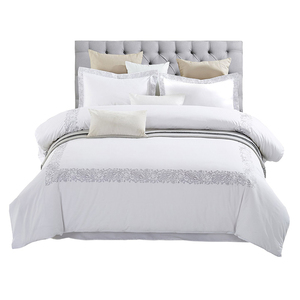 Juego de Sábanas de Lujo 100% Algodón para Cama Queen, con Diseño de Rayas, para Uso Doméstico y Hotelero, Cómodo y Suave, Juego de 4 Piezas - Product Image 5