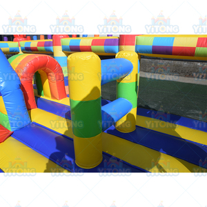 บ้านเป่าลมปราสาทเด้งได้สำหรับเด็กสีรุ้ง - Product Image 3