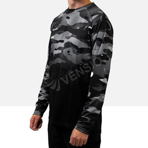 Maillot de cyclisme VTT à manches longues respirant et à séchage rapide, personnalisé en gros pour hommes adultes, avec logo imprimé numériquement OEM, pour moto et course automobile - Product Image 3