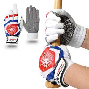 Guantes de bateo de béisbol de cuero personalizados Pro Grip, ligero y duradero para hombres, mujeres, tallas para jóvenes - Product Image 5