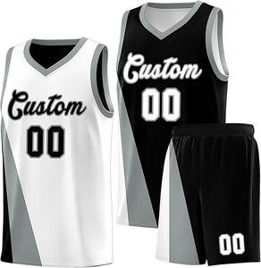 Conjunto de Uniforme de Baloncesto Reversible, Transpirable y de Secado Rápido, Camiseta de Malla de Doble Capa y Pantalones Cortos para Juegos Competitivos, Prácticas y Equipos - Product Image 4
