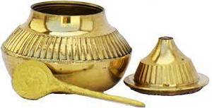 Caja de latón elegante Kumkum Sindoor con palo Sindur Dibbi Dani para decoración del hogar y la boda Logotipo personalizado más vendido al por mayor - Product Image 3