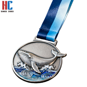 Médaille de Sauvageutre de la Conservation de la Vie Marine en Métal Émaillé, Plaqué Or, Style Professionnel 3D, Logo Personnalisé, Fabrication sur Mesure depuis 20 Ans - Product Image 2