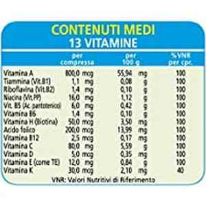 Meilleure Qualité Italienne Mélange Naturel de Vitamines et Minéraux Formule Équilibrée 30 Comprimés pour Adultes 50+ - Product Image 5