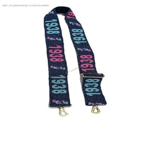 Correas de bolso de hermandad con diseños de trabajo con cuentas de semillas para que las niñas lleven al hombro correas de bolso con cuentas correas de diseñador para la universidad - Product Image 3